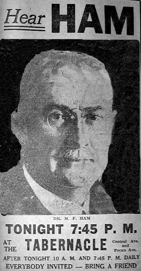 Mordecai Ham, Charlotte News, 8/30/1934