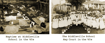 Naptime and the Biddleville School May Court in the 40s