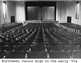 The Northwest Junior High auditorium