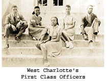 The first class officers of West Charlotte High