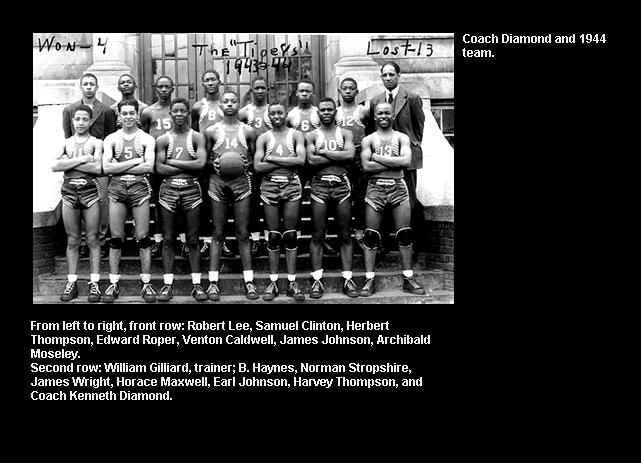 1944 Coach Diamond and Team 1944 Coach Diamond and Team