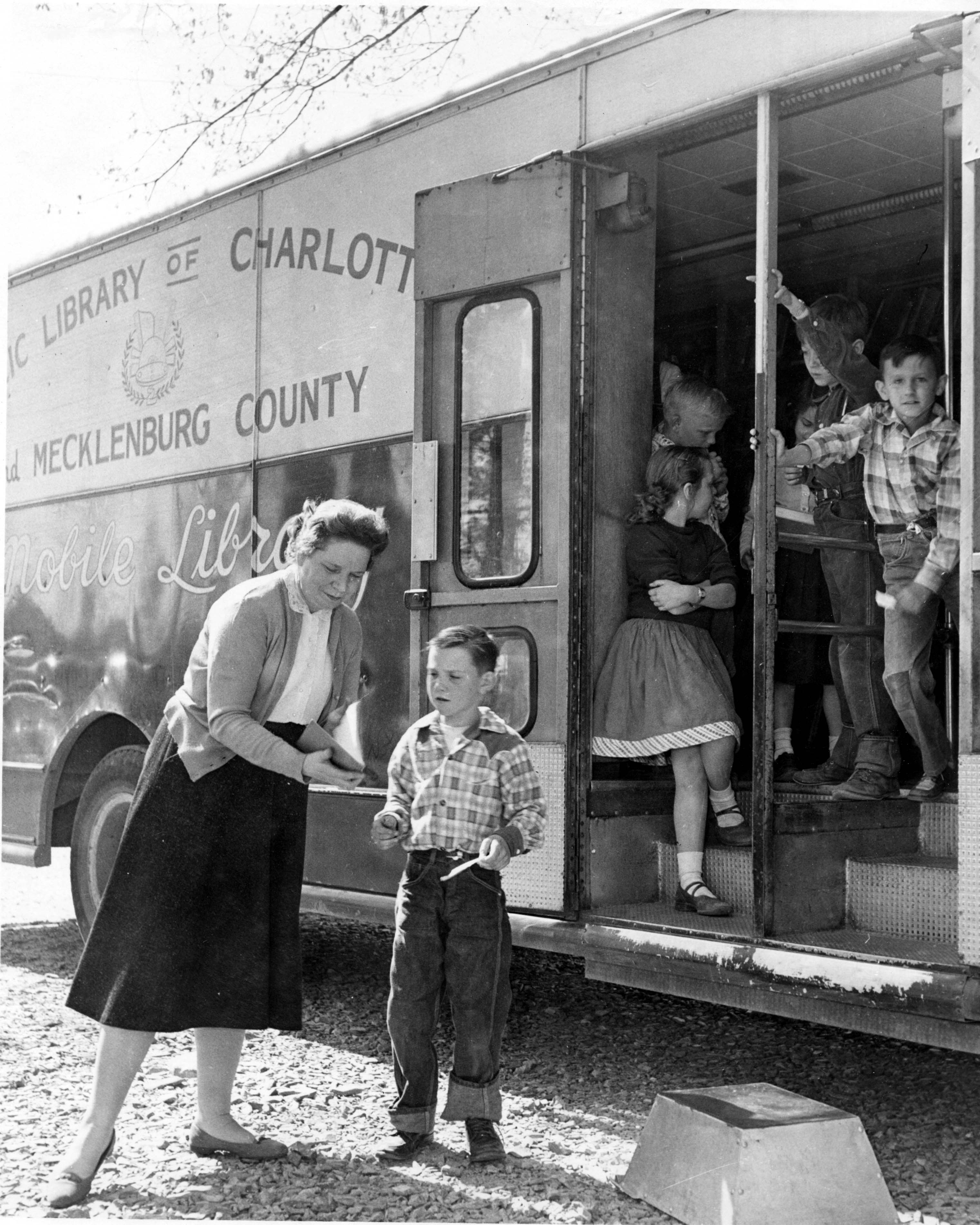 Personal service was an attractive feature of bookmobile service.