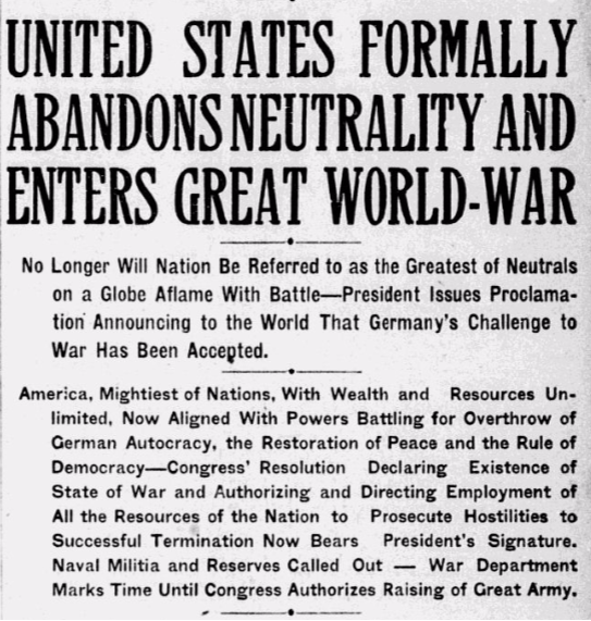 Charlotte Observer, April 7, 1917
