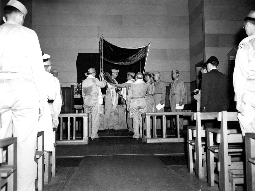 "Jewish Ceremony, Camp Butner, N.C."