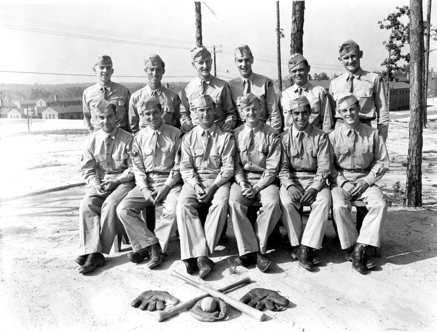 "Ball team of 78th Div, Camp Butner, N.C."