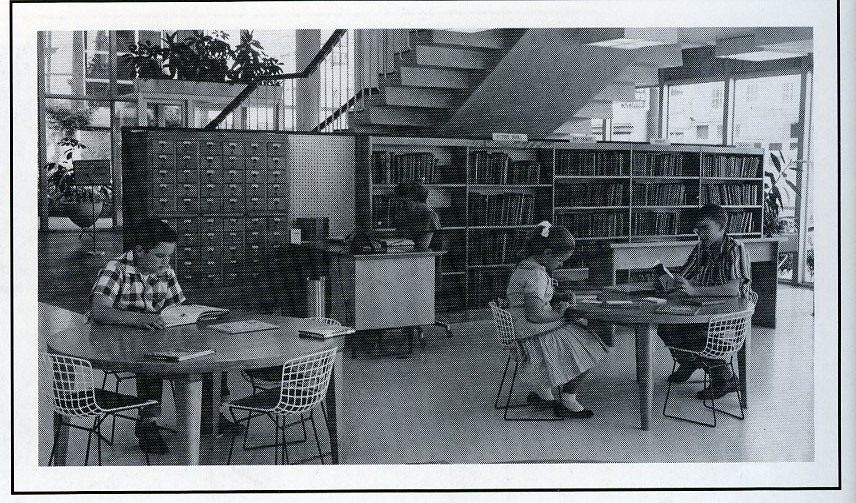 Views of the Main Library, 1956