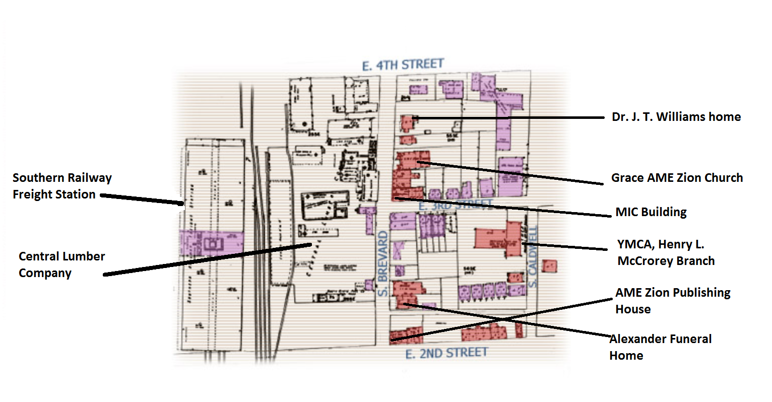 South Brevard Street, 200 and 300 blocks