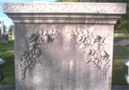 More elaborate headstone