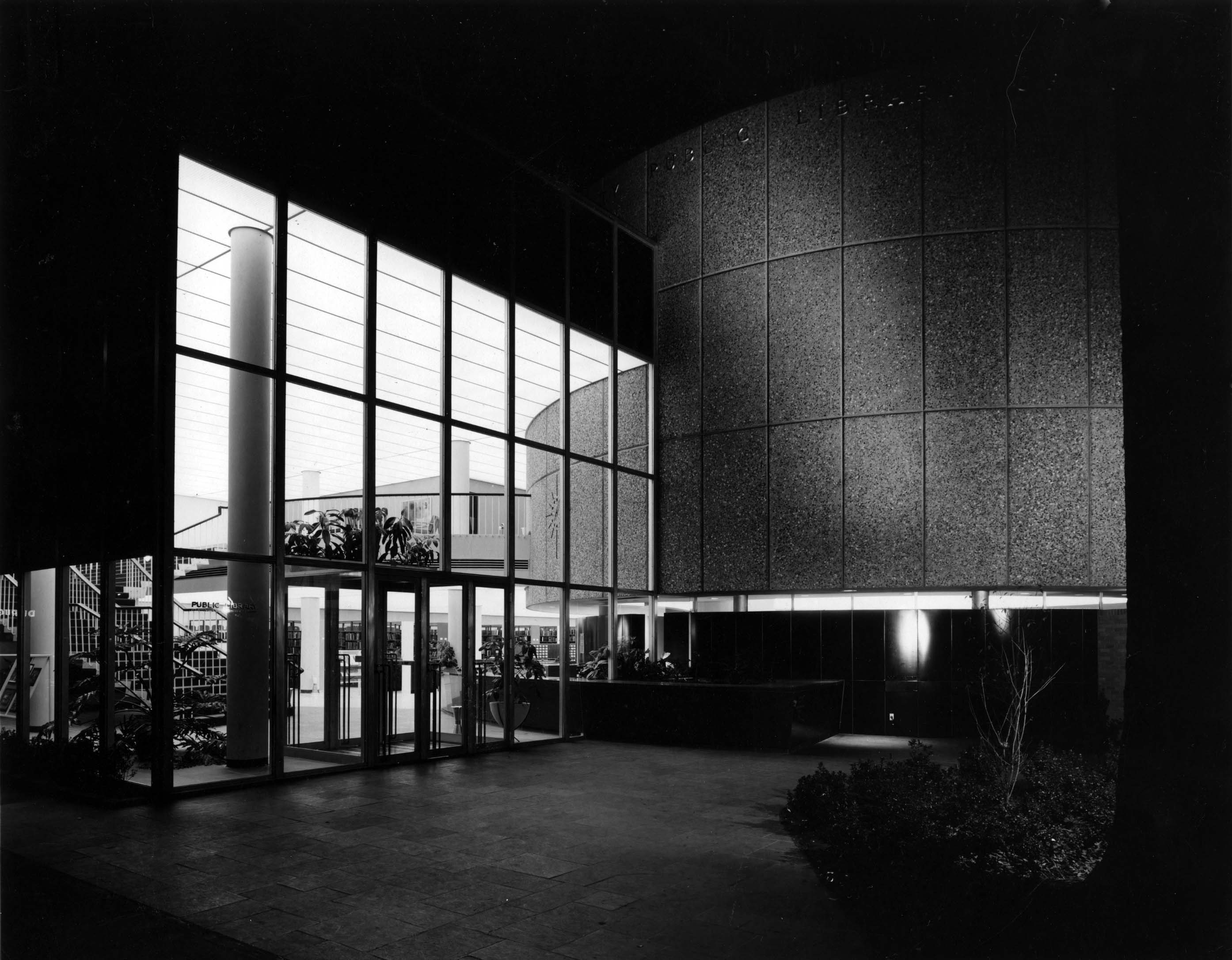 Entry Court, Main Library, 1956