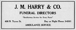 J.M. Harry & Co., Funeral Directors