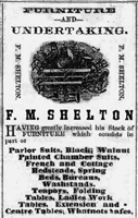 Shelton Furniture and Undertaking Shelton Furniture and Undertaking, Daily Charlotte Observer, 7/1/1873, p. 1