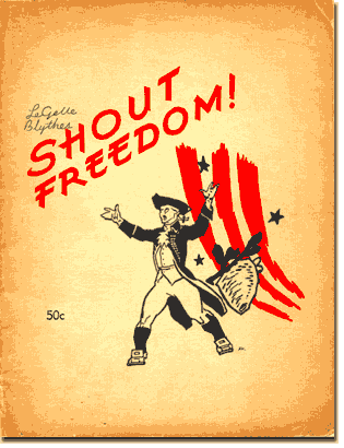 "Shout Freedom!" program cover, 1948