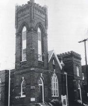Grace African Methodist Episcopal Zion Church was founded by four men and seventeen women in December, 1887. The Church moved into this building in 1900. LAURA M. BOOTON.