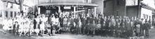 Pisgah Lodge No. 266, mortgage burning, October 17, 1943. The Lodge was located at 311 South Caldwell St. LEW POWELL.