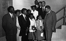 Thurgood Marshall speaks in Charlotte with local NAACP leaders