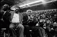 Audience for Martin Luther King at Johnson C. Smith University