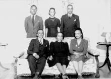The Phillips family, 1939. Left to right, seated: Edgar, Annie, Mildred. Standing: Robert, Helen, Elbert. MILDRED ALRIDGE.