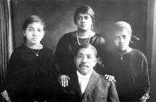 Minnie and Oscar Jackson and their daughters, Minnie, left, and Cecelia, c. 1920. MINNIE McKEE.