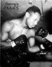 George Parks, prize fighter, 1940-1947. ROBERT C. PARKS.
