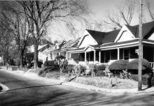 A row of homes along East 8th Street.