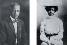 Alfred Dixon served as the first president of the choir at Seventh Street Presbyterian Church. FIRST UNITED PRESBYTERIAN CHURCH ARCHIVES. Right: Miss Poe of Charlotte, c. 1900. FRANKLIN COLEY.