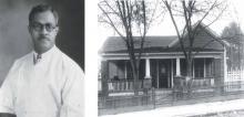 Dr. E. French Tyson practiced in Charlotte from 1913 to 1950. MAYE T. JACKSON.   Right: His home was located at 907 South Brevard Street. LAURA M. BOOTON.