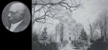 The Reverend Yorke Jones, D.D., first dean of the Theological Seminary, Biddle University. JCSU ARCHIVES. Right: Biddle Hall, Johnson C. Smith University. JCSU ARCHIVES.