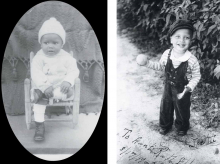 Left: Joseph Albury, Jr., c. 1916. Right: Joseph Albury, III, 1943.