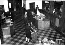Lending Desk, about 1940