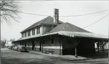 Seaboard Airline Railroad Station, view from alley, looking toward 4th St.