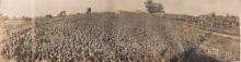 Camp Greene soldiers, viewing World Series Score Card,1917