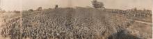 Camp Greene soldiers, viewing World Series Score Card,1917