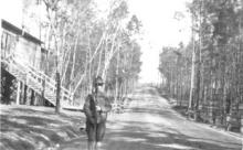 Road between Officers' Quarters and Mess Hall