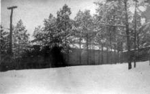 Camp Greene in the snow