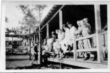 Base Hospital Patients, Enjoying Concert