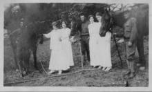 Soldiers and nurses, Camp Greene, NC