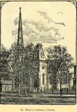 St. Mark's Lutheran Church, N. Tryon, between Seventh and Eighth