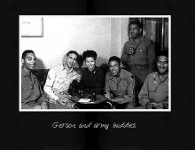Gerson (far right) and army buddies