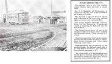 Watson Park, in Washington Heights, was the only park in Charlotte for the use of blacks in 1915. From: Colored Charlotte, courtesy of QUEENS COLLEGE LIBRARY. Right: A variety of social activities were regularly reported on in the In and Around the City column in the Star of Zion. These announcements are from the January 21, 1897 issue.