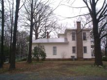 Outside the Dowd House, looking north