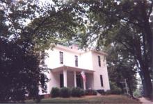 Outside the Dowd House, looking northwest