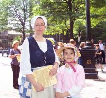 Re-enactors at Polk Park (Trade & Tryon Streets, Charlotte, NC) May 20, 2004.