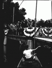 President Eisenhower in Freedom Park, 1954
