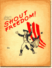 "Shout Freedom!" program cover, 1948