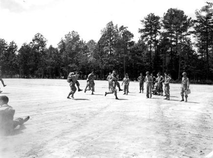 "Track meet - 8/14/1943, 78th div - Camp Butner, N.C." 
