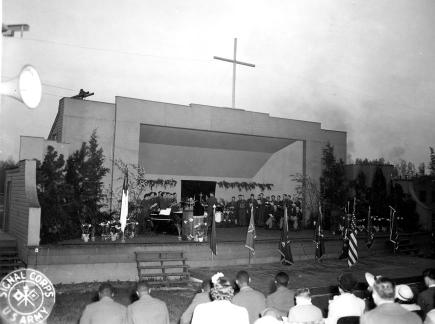 "Sunrise Service, Camp Butner, N.C., 4/9/44"