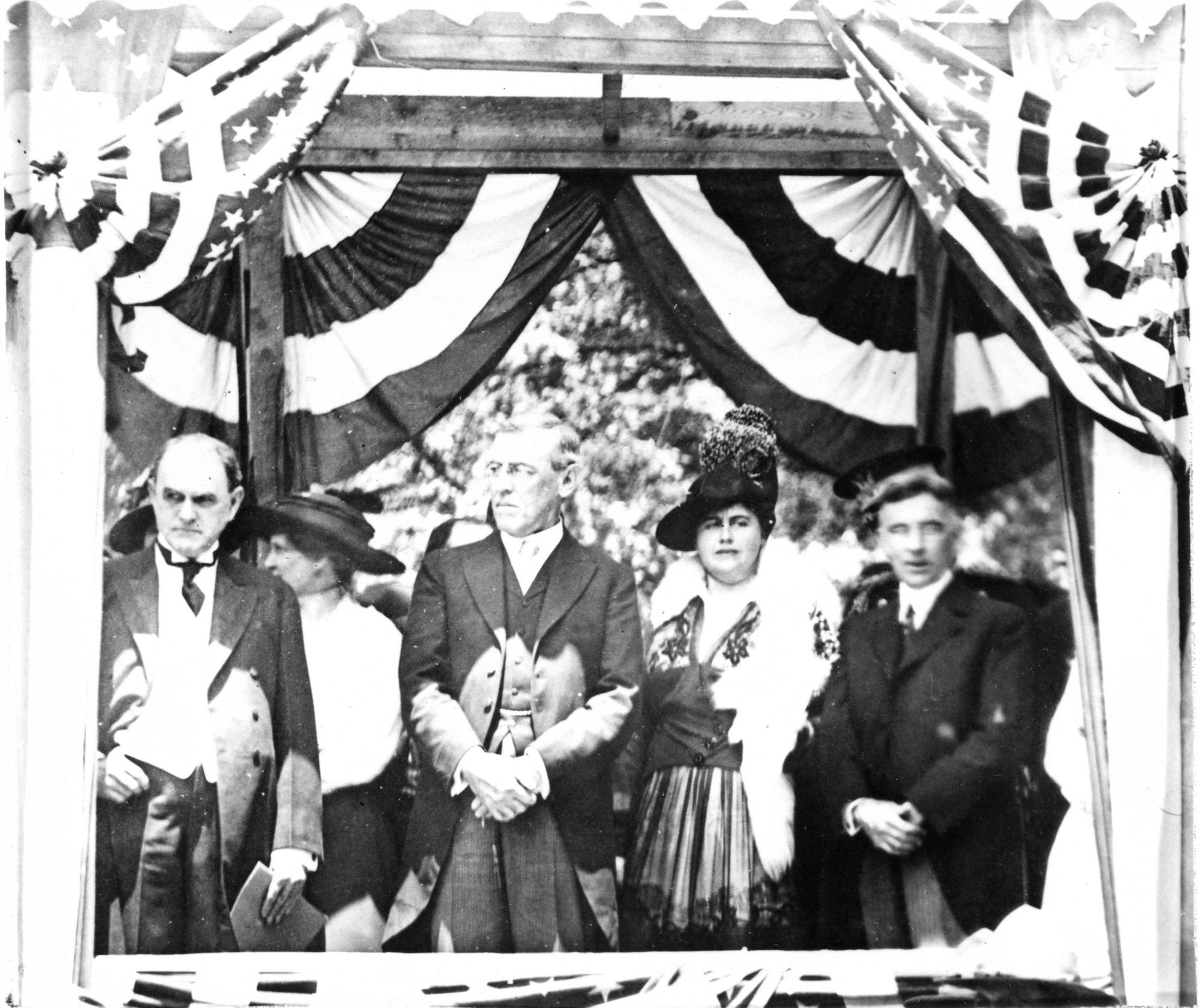 President and Mrs. Wilson visiting Charlotte