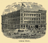 Central Hotel, southeast corner, Trade and Tryon