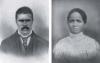 Samuel Richardson, one of the first black firemen in Charlotte, c. 1885. CECELIA WILSON. Right: His wife, Cecelia Richardson, a seamstress, was well-known for her dress designs. CECELIA WILSON.