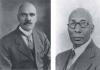 The Reverend Sidney David Watkins, pastor of Little Rock AME Zion Church, 1900 - 1906 and Presiding Elder, Charlotte District, 1906 - 1922. BESSIE MULLIENS. Right: The Reverend Hercules Wilson, the first minister at Brooklyn Presbyterian Church. He also served Woodlawn and Lloyd Presbyterian churches in Mecklenburg County. FIRST UNITED PRESBYTERIAN CHURCH ARCHIVES.